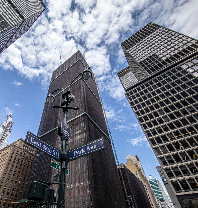 Williams Law Firm Office Building Park Ave Street Sign