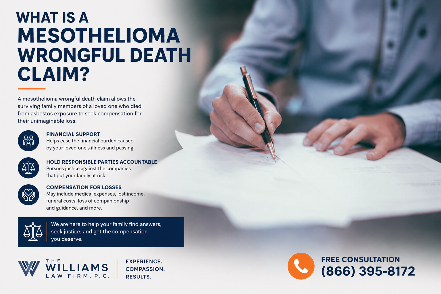 New York mesothelioma wrongful death lawyer helping grieving family